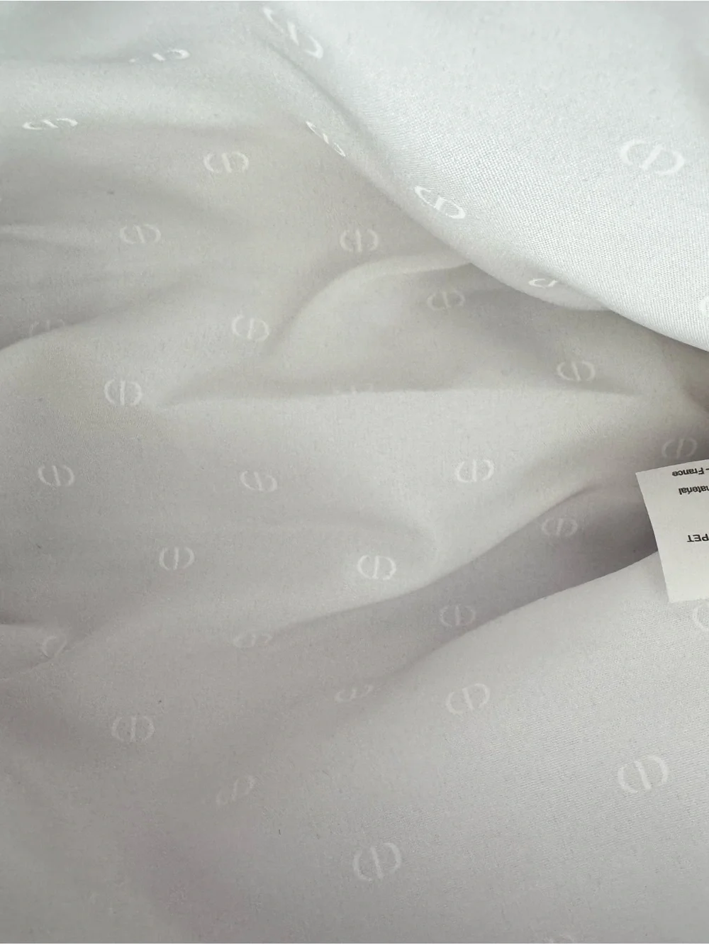 Dior Sparkling Cream Cosmetic Pouch with Embroidered Logo